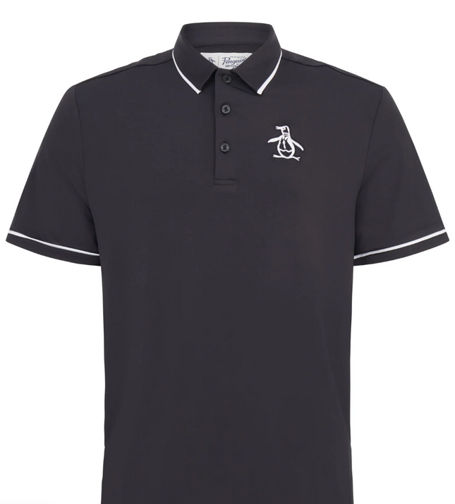 Original Penguin Golf Polo Shirt Caviar (Black) Various Sizes