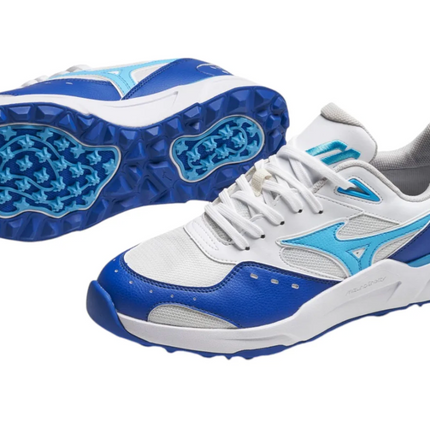 Mizuno Contender GS Men’s Golf Shoes Surf the Web/Swim Cap/White Various Sizes