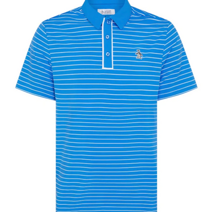 Original Penguin Golf Polo Shirt Blue Stripe (French Blue) Various Sizes