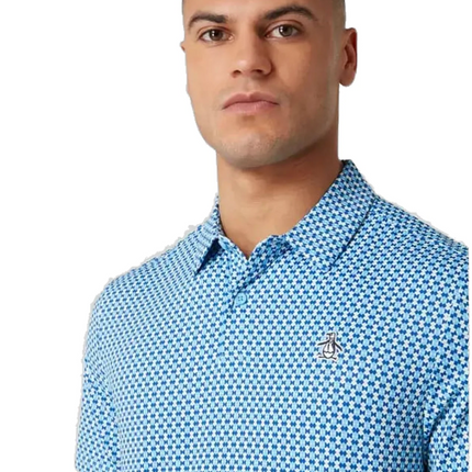 Original Penguin Golf Polo Shirt Pete's Bow Tie (Blue) Various Sizes