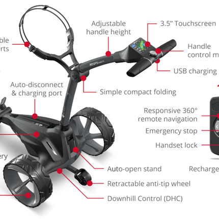 Motocaddy M7 GPS Remote Electric Golf Trolley - Ultra Lithium Battery