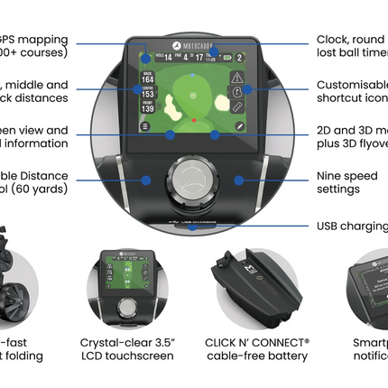 NEW 2026 Motocaddy M5 GPS Electric Golf Trolley - Ultra Lithium Battery
